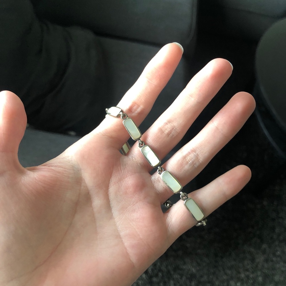 925 Sterling Silver Pearl Bracelet